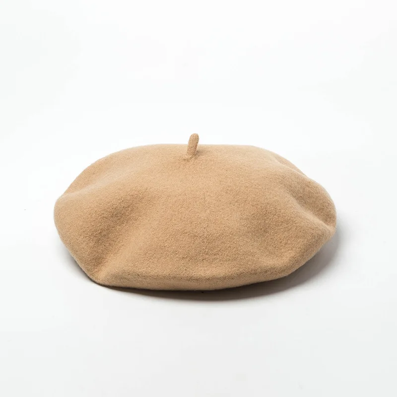 Big Head Wool Beret Women Men Large 60cm Size Berets Warm Unisex