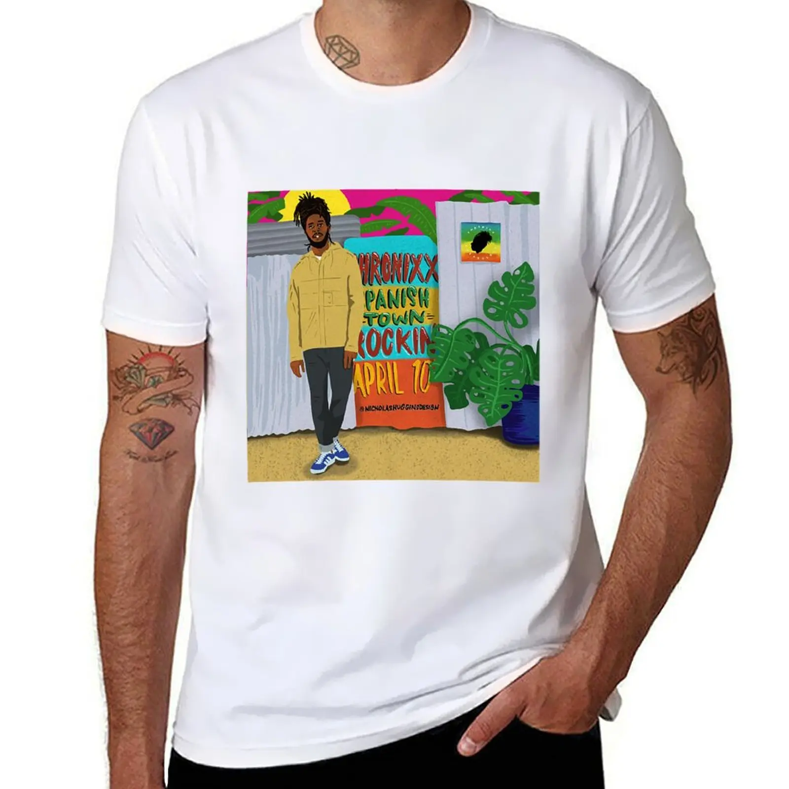 

Chronixx T-Shirt man t shirt cotton high quality t shirts for man slim fit T-Shirt