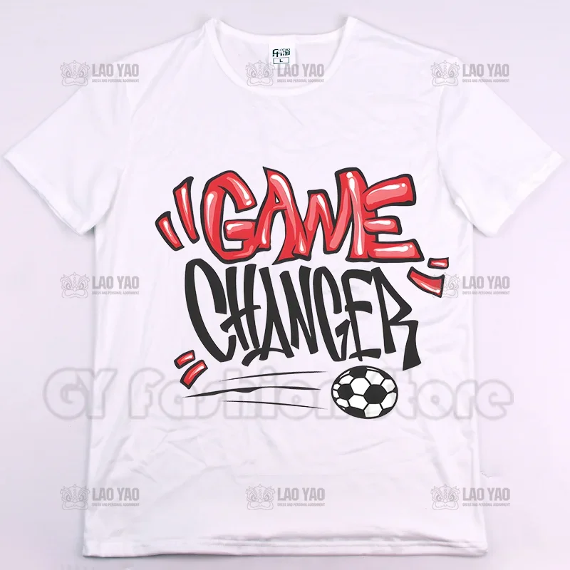 Game Changer Hot Selling Summer Printed T-shirt Unisex Street Wear Fashion Tops Casual Men Women T Shirts