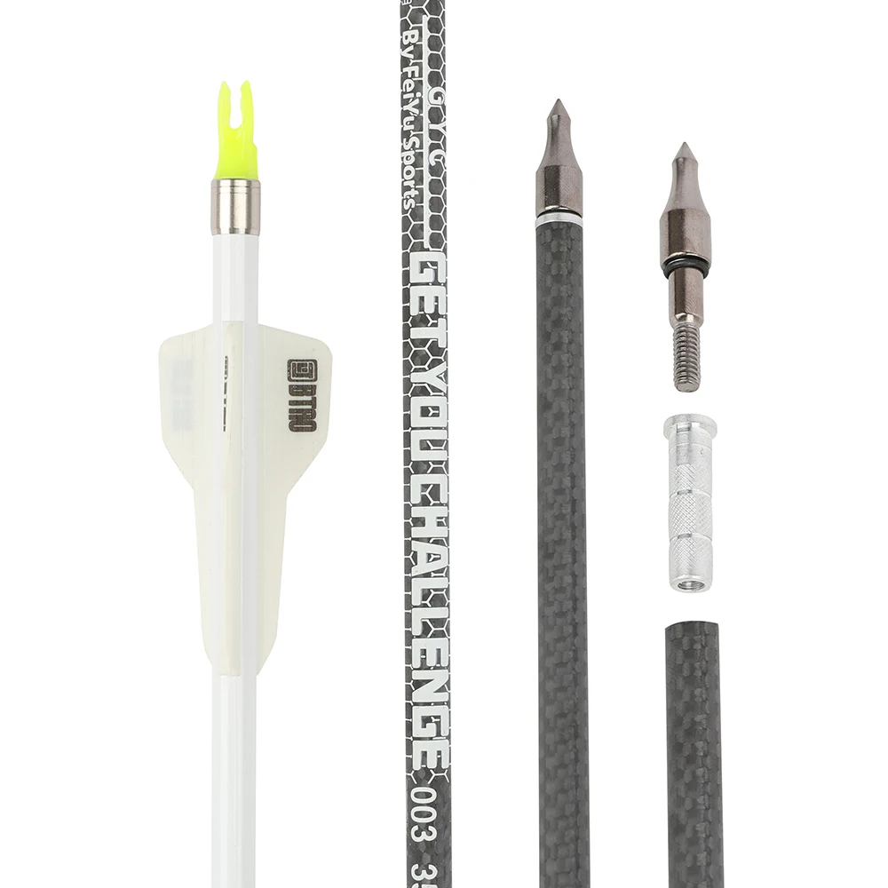Flechas de carbono 3K para tiro con arco, spine 250-400 - imagen 5