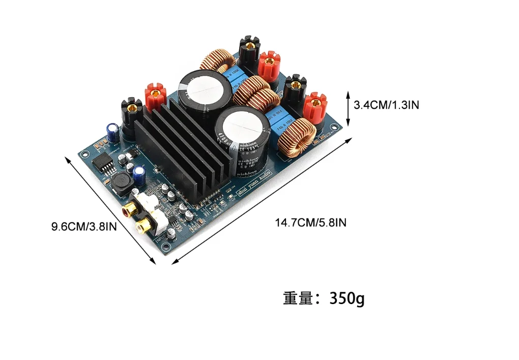 Placa de Amplificador Digital TPA3255 2.0, Elevada Potência, Classe D, 300W + 300W, DC 24-42V