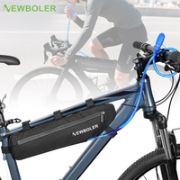 Bicycle Triangle Bag Waterproof Bike Down Tube Front Frame Bag Cycling Top Tube Bag with Water Bladder For MTB Road Gravel Bike