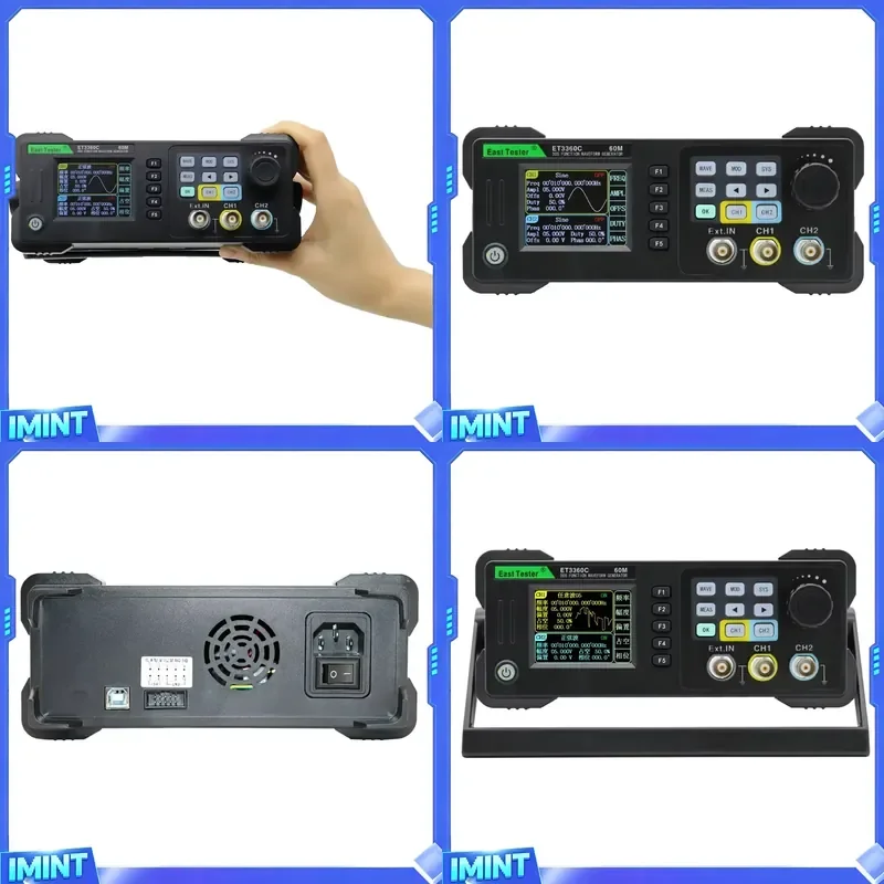 East Tester ET3320C 20MHz DDS Signal Generator Two-Channel Sine Waveform 0.1mV Amplitude Resolution 1Hz