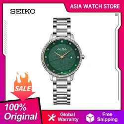 SEIKO ALBA damskie zegarki kwarcowe damskie Business Casual prosty temperament mały wykwintny zegarek damski szkło kryształowe