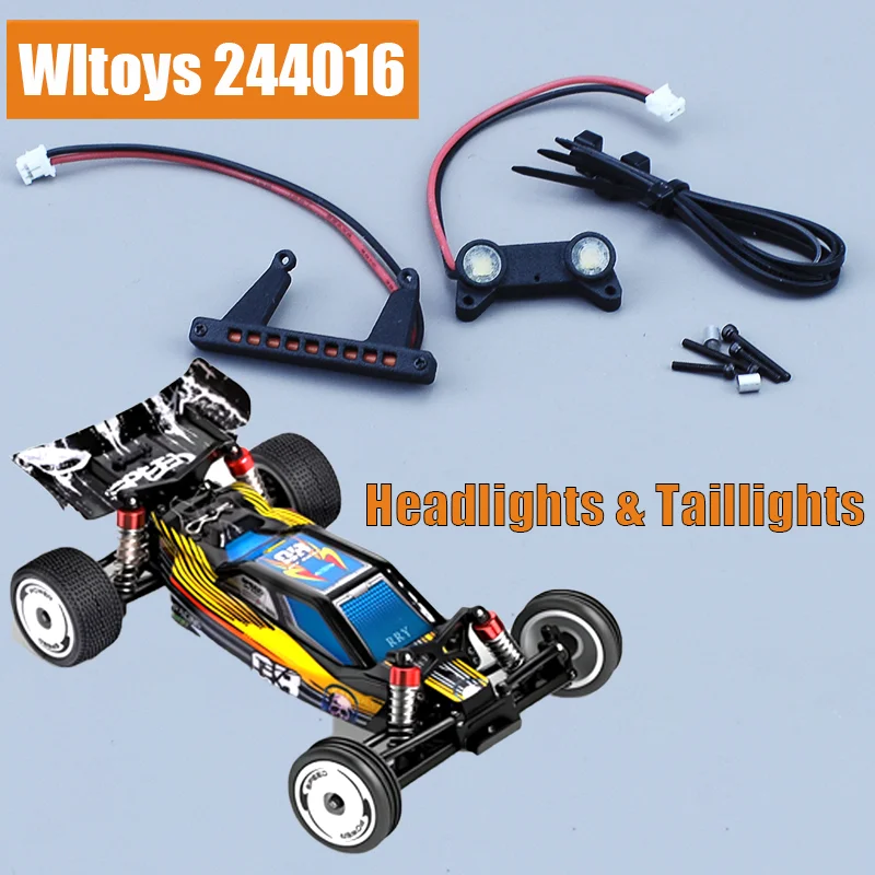 1/24 Wltoys 244016 Front&Rear Lights Headlight Taillight for 1/24 Wltoys 244016 RC Car 2WD Remote Control Drifting Race Cars