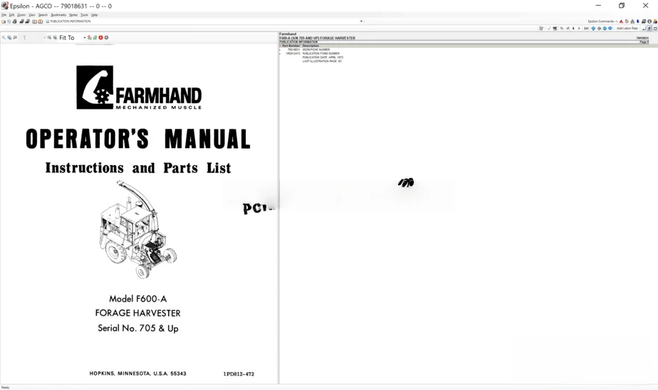 

Оригинальный каталог автоDVD Formhand Agco Parts 2021.
