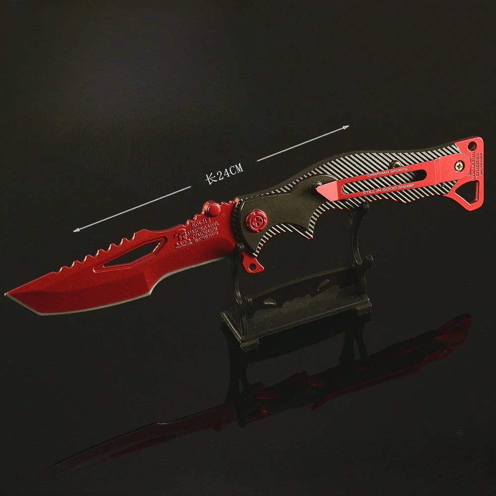 24cm/9.45인치 아레나 브레이크아웃 나이프 게임 주변기기 나이프 무기 모델 데스크탑 장식품 컬렉션 소녀 소년 생일 선물