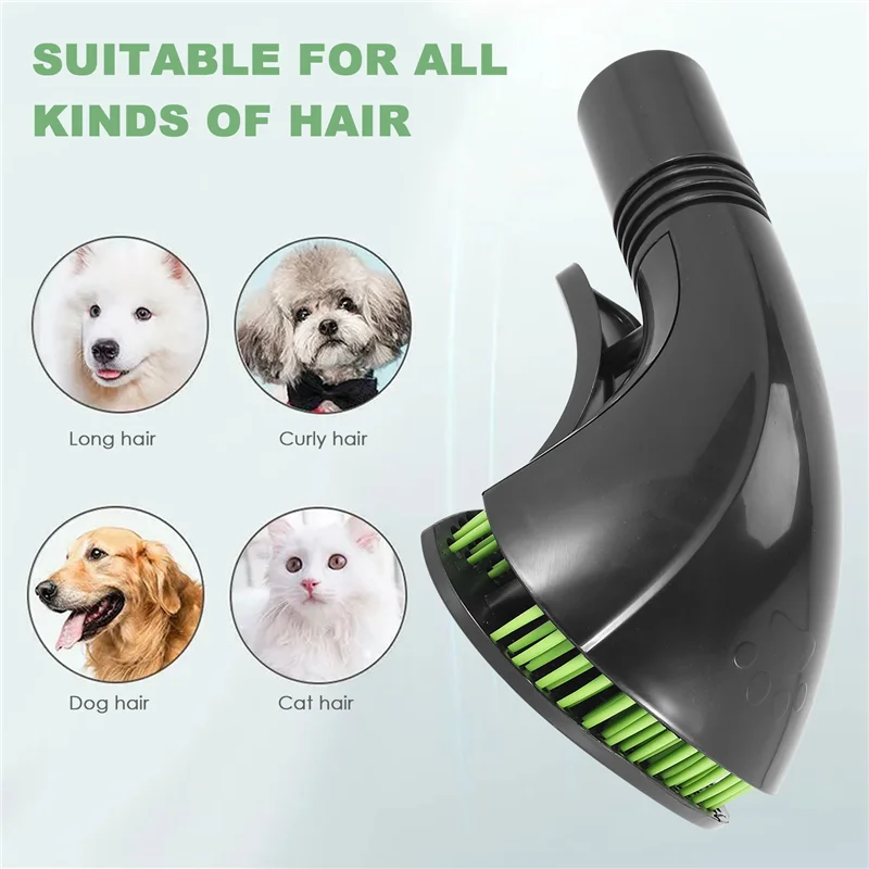 ABFI 애완 동물 고양이 개 손질 브러시 진공 청소기 부착 도구 느슨한 머리 신랑 32Mm 손질 갈퀴 도구