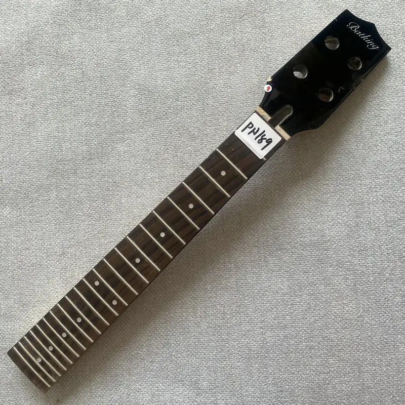

PN189 Mini 4string bass guitar neck 512mm scale length 2+2 headstock maple with rosewood 22 Frets DIY replace part