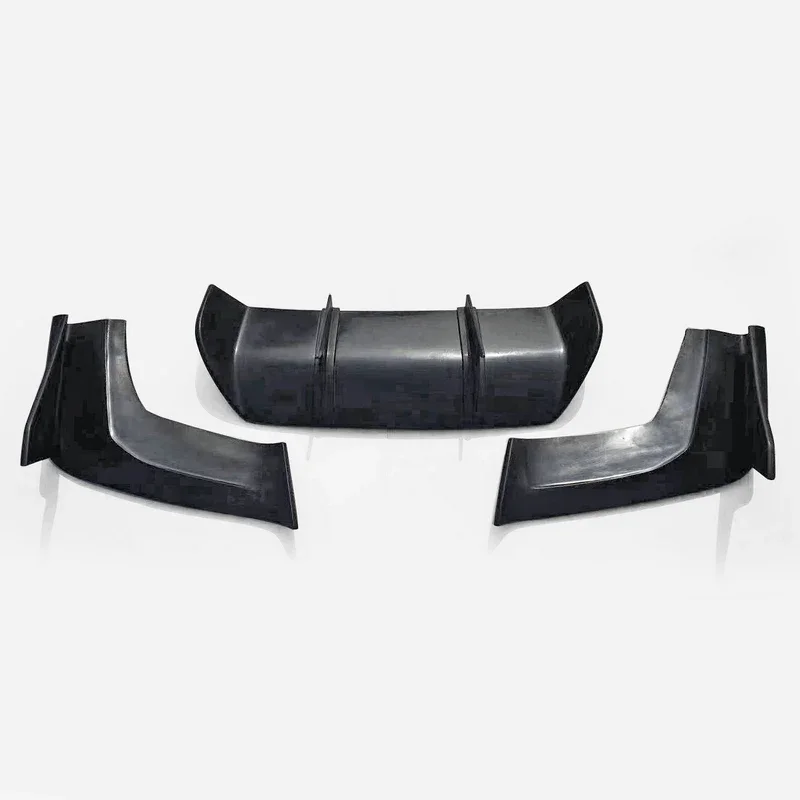 For Nissan GTR R35 TP-Style Fiberglass Rear Lip Diffuser FRP Fiber Glass GT-R Bumper Splitter Set TP Tuning Part Drift Trim Kit