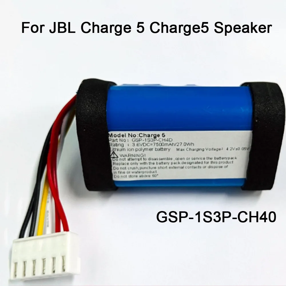 GSP-1S3P-CH40 7500mAh Replacement Battery For JBL Charge 5 Charge5 Speaker