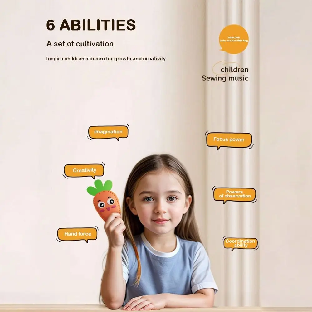 

Подвески в виде лягушки и моркови, детский материал для шитья, посылка, сделай сам, образовательная, ручная работа, улучшение концентрации, изготовление