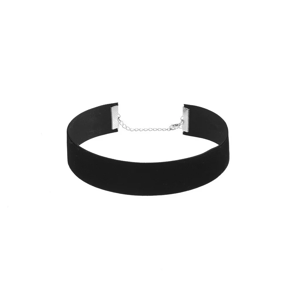 5pcs Set Hot Sale Simple Trendy Black Velvet Choker Necklace for Women Girls Gothic Chocker Collar Jewelry Set Party Gift XR491