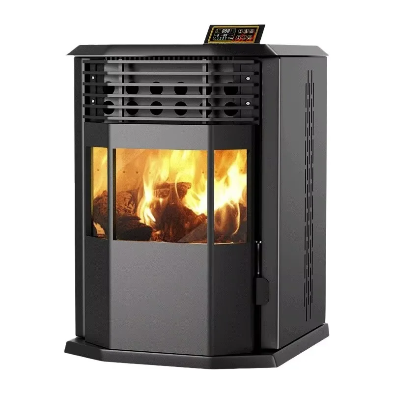 【Best-selling】Biomass Pellet Heater Wood-fired Fireplace Indoor European-style Pellet Heater Smokeless Winter Heating Stove