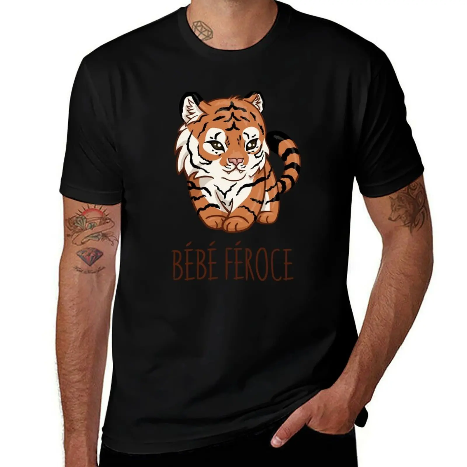 baby tiger T-Shirt Durable Work Wear T-Shirt