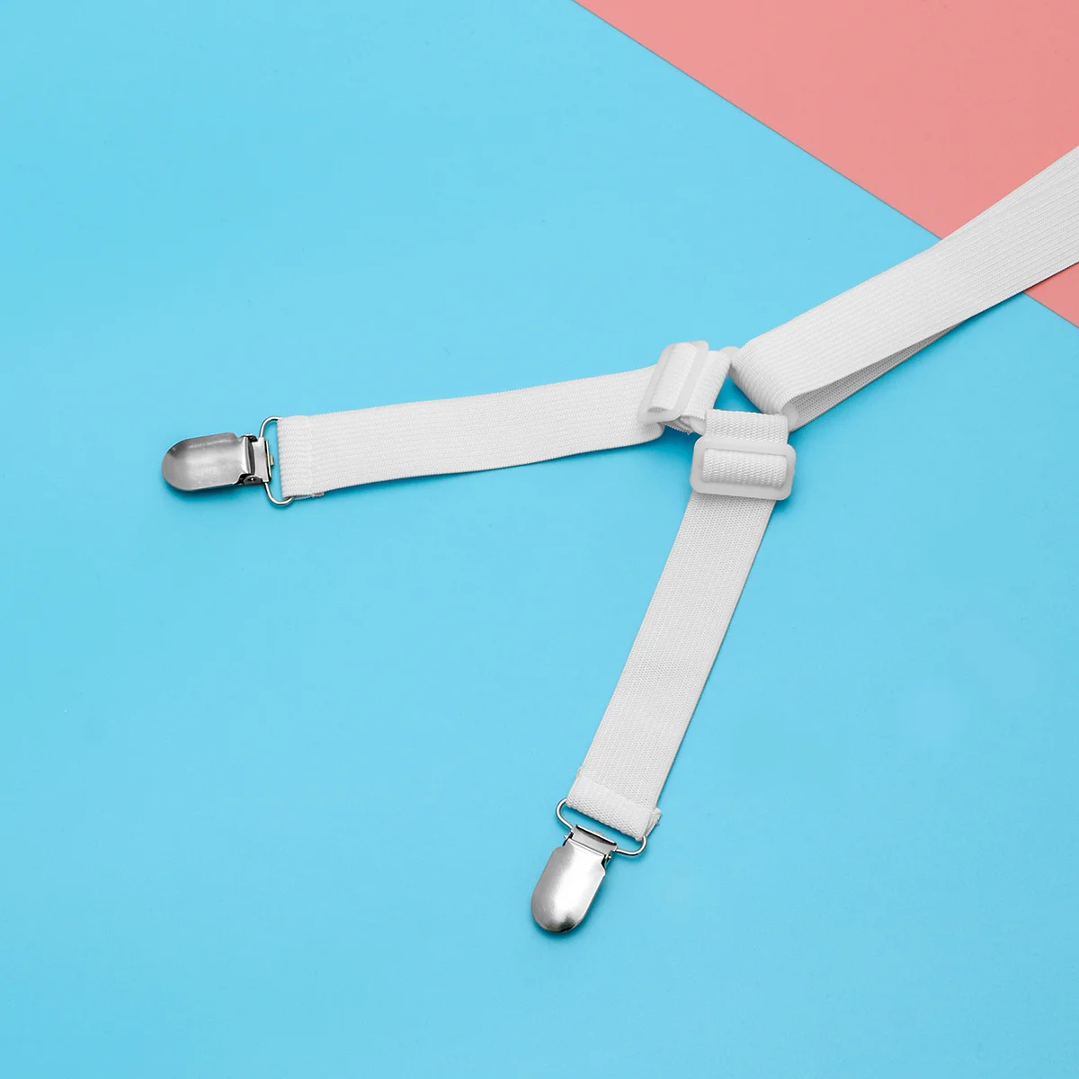 مشابك ملاءة السرير، أشرطة مرنة قابلة للتعديل، حاملات زاوية لمقابض غطاء لحاف وسادة المرتبة #6