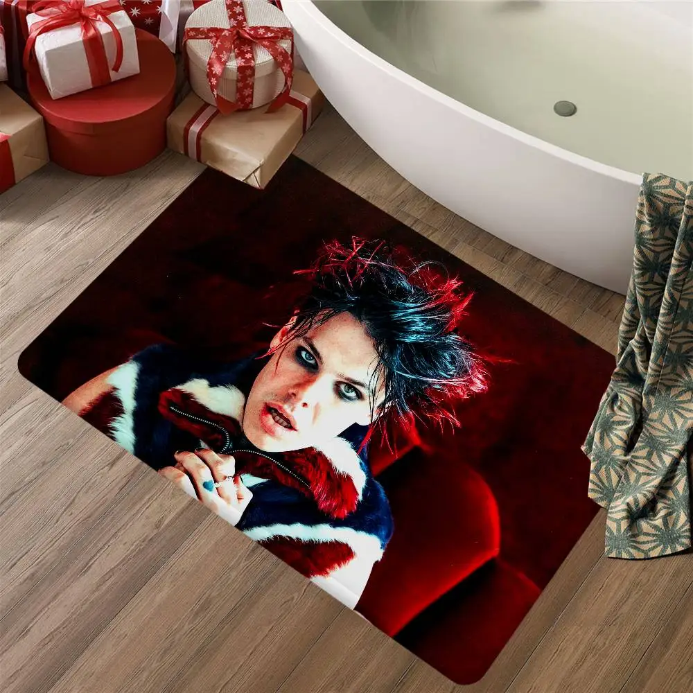 Rock Singer Yungblud Room Mats Retro Multiple Choice Living Room Kitchen Rug Non-Slip Welcome Rug