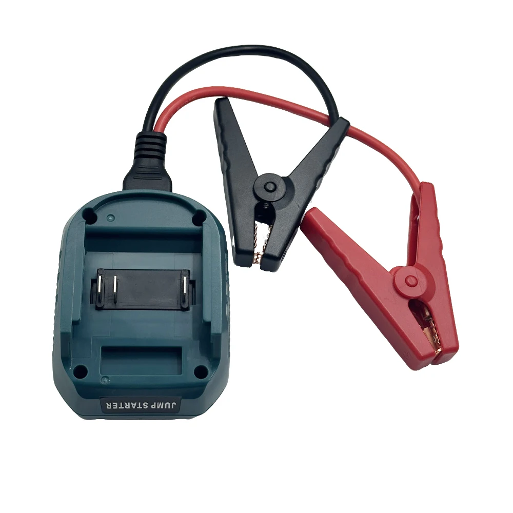 Car Jump Starters Adapter for Makita 18V Lithium Battery Booster Car Cable Emergency Power With Clip Auto Accessories