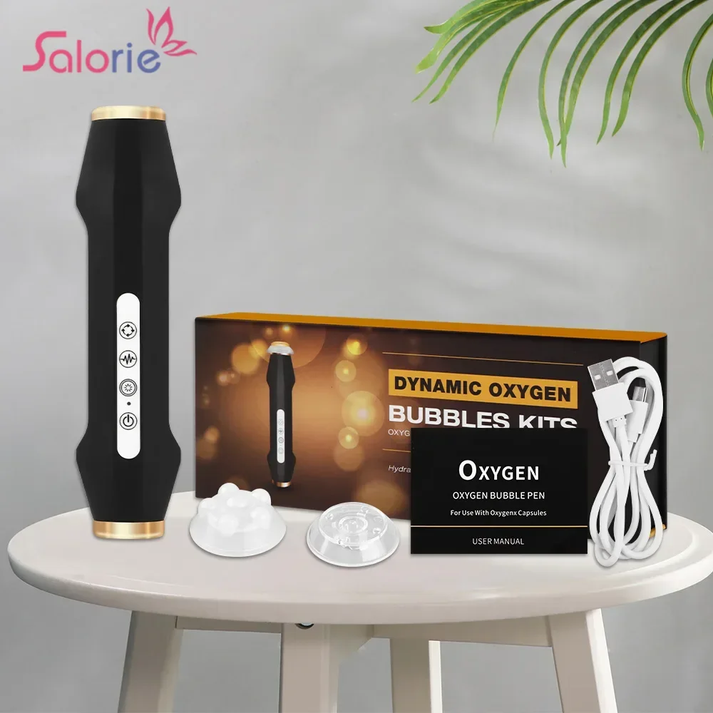 Electric CO2 Oxygen Bubble Machine Balance Revive Glam Pods Serum Face Skin Care Exfoliate Whiteningre Juvenation Beauty Device