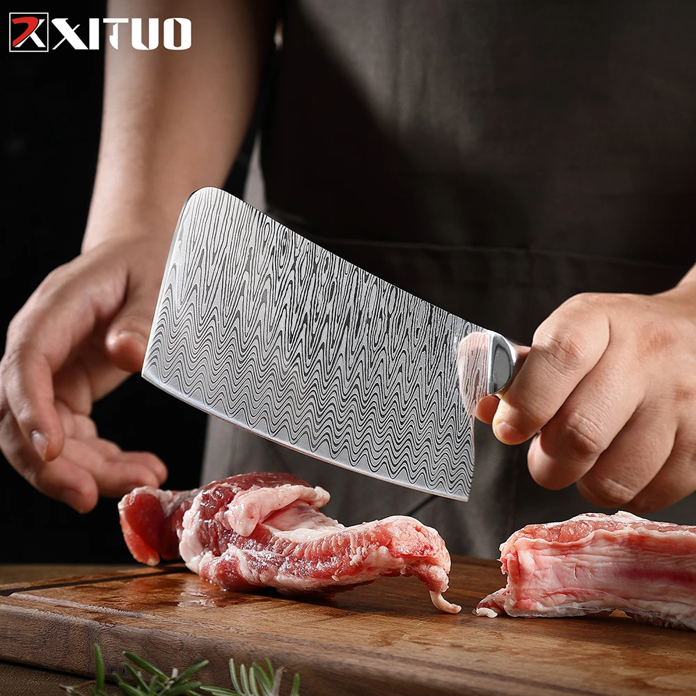 XITUO Professional Kitchen Knives High Carbon Stainless Steel Chef Knife Set Ultra Sharp Japanese Cooking Knife Ergonomic Handle