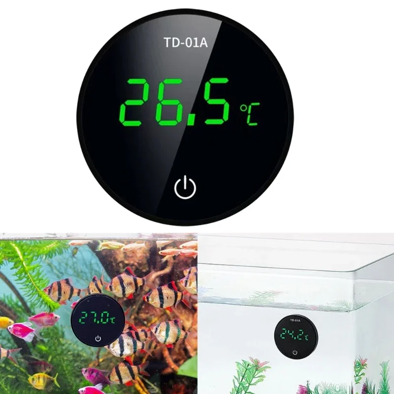 LED Digital Aquarium Thermometer Fishtank Water Terrarium Temperature -9.9 to 50℃