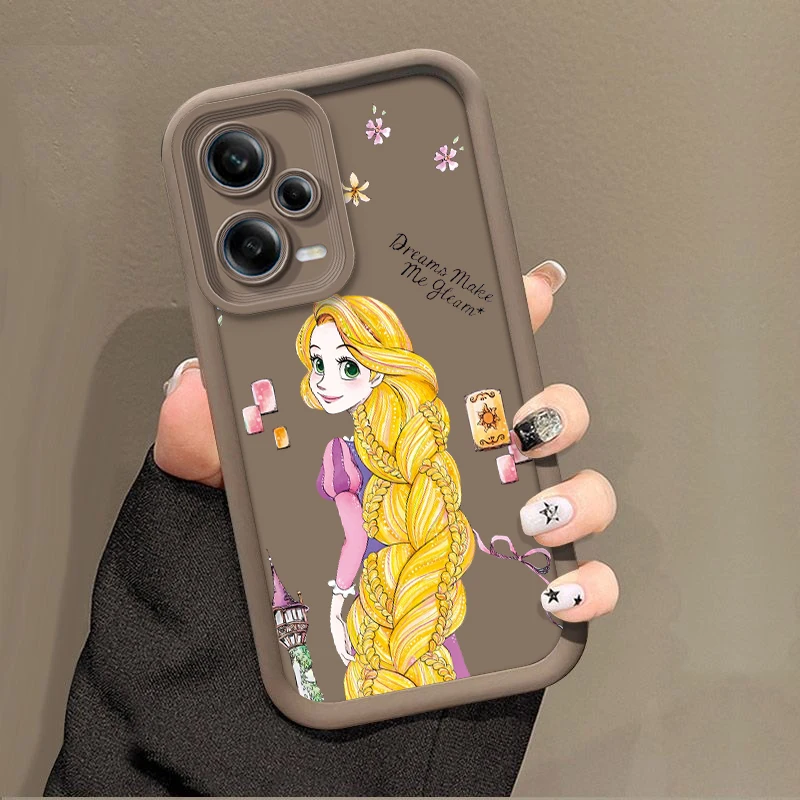 Princess Tangled Rapunzel For Redmi Note 13 12 11T 11S 11E 10S 10T 9 8 7 Pro Plus Lite Eye Ladder Phone Case