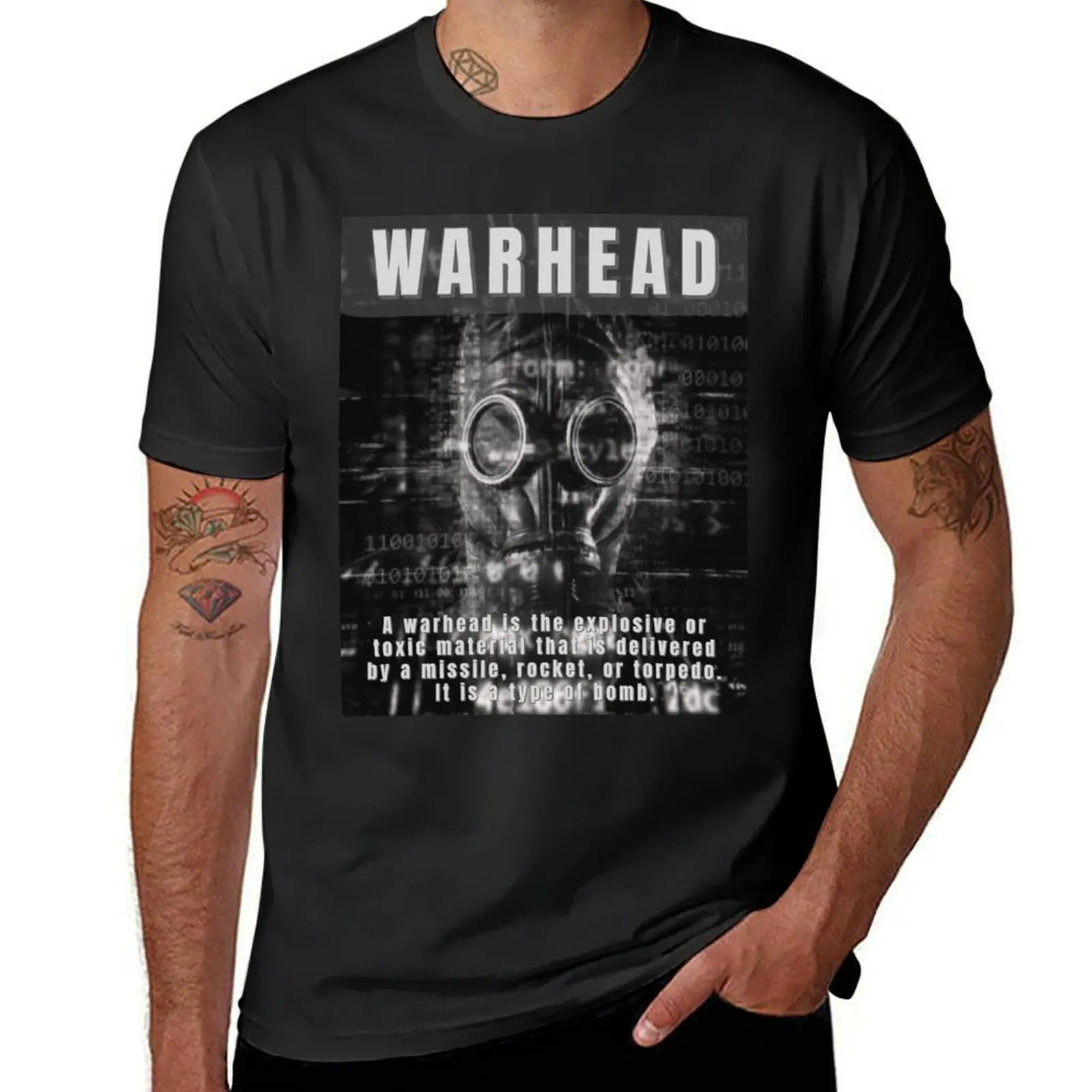 Warhead T-Shirt shirts graphic tees aesthetic clothes funnys oversizeds T-shirts for men cotton