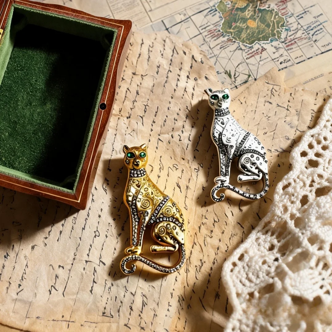 Barocke Luxus-Broschen mit Leopardenmuster für Männer und Frauen, Schmuck, Modeaccessoires und Partygeschenke