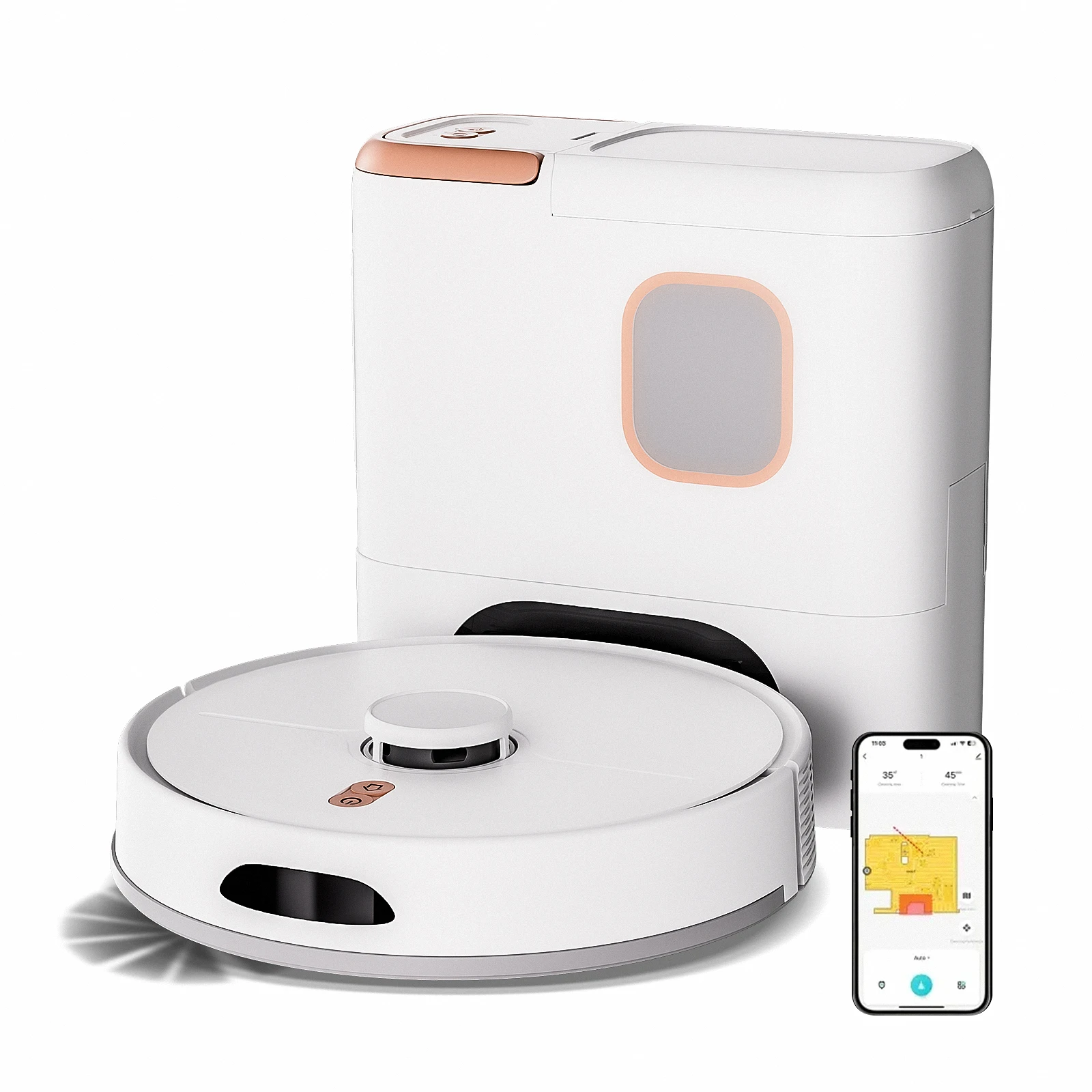 

2026 New ModelM20m Plus+ Self-Emptying Mopping Sweeping Robot 6000pa Cordless Handheld Vacuum Cleaner for Pet Hair Automatic Dir