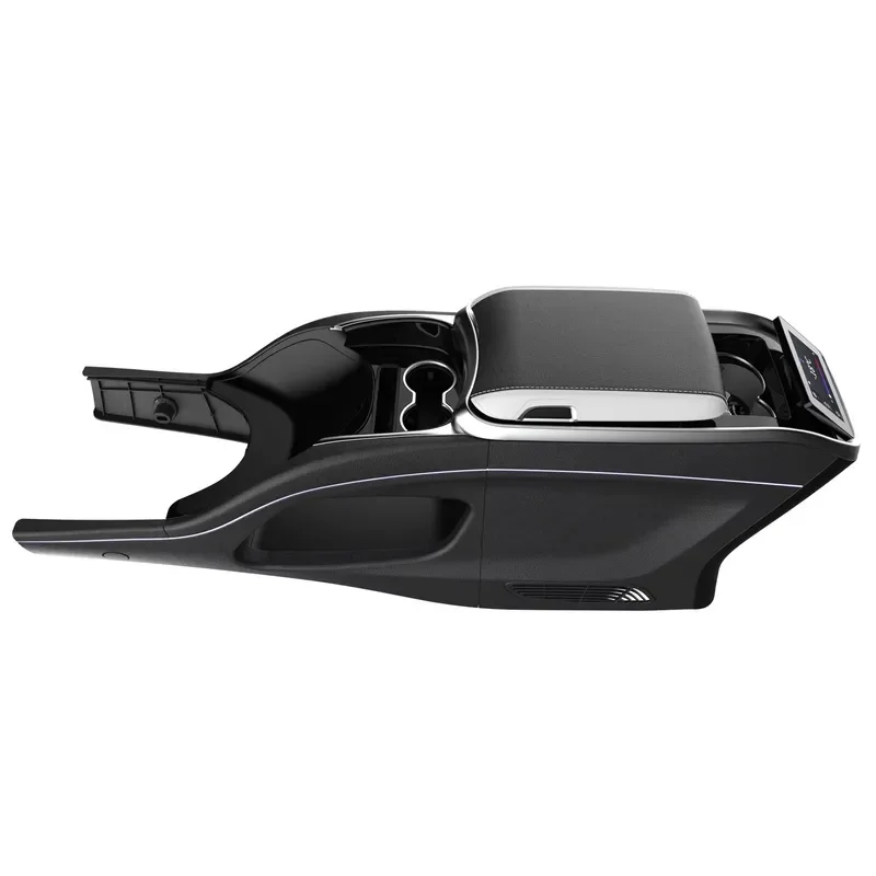 Vito 16-23 Thunder 2 Front & Rear ABS Armrest Box with Leather Cup Holder