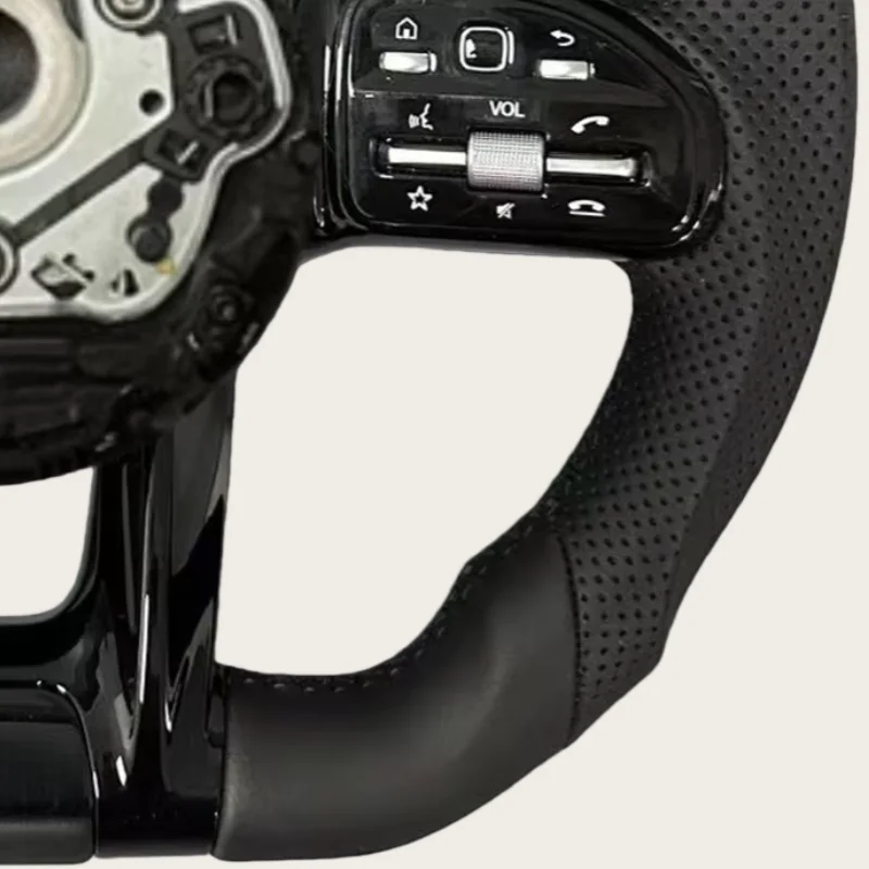 Upgrade Leather Heated Steering Wheel Compatible for Mercedes GT CL ClS CLA a E S C36 G63 C43 ML SL W204 W213 W211 W205