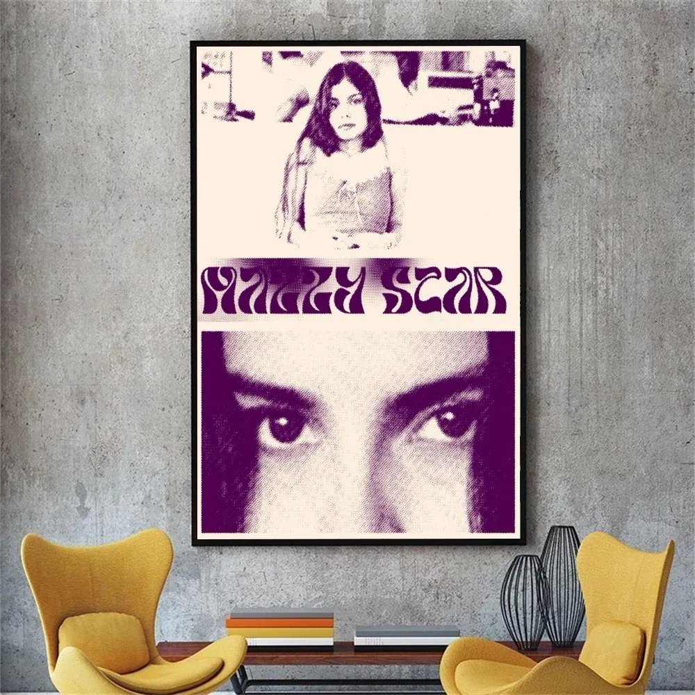 80s Nordic Pop Mazzy Star Poster DIY Poster Kraft Paper Vintage Poster Wall Art Painting Study Stickers Big Szie Wall Painting