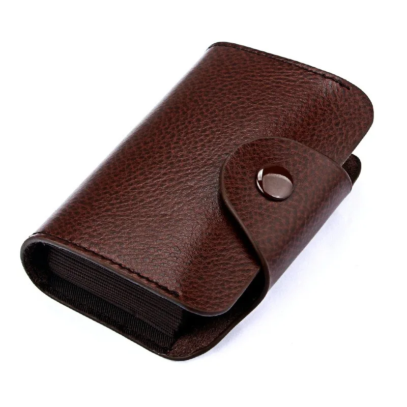 Multi-card Holder Wallets Unisex Small Leather Credit Card Holder Leather Business Card and Credit Card Organizer for Men Women