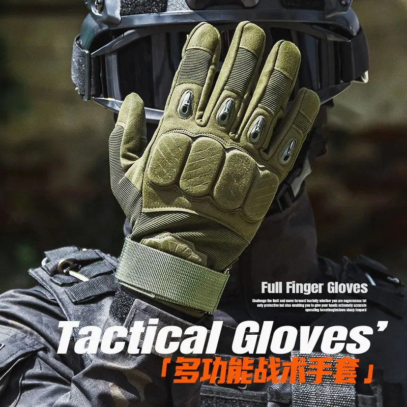 

Touchscreen tactical gloves full finger men and women outdoor riding non-slip breathable