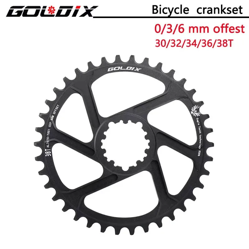 GOLDIX  MTB Bicycle Chainring 0/3/6mm Offset 30/32/34/36/38T Bike Chainrings For XX1 X9 XO X01 NX Direct Mount bike parts