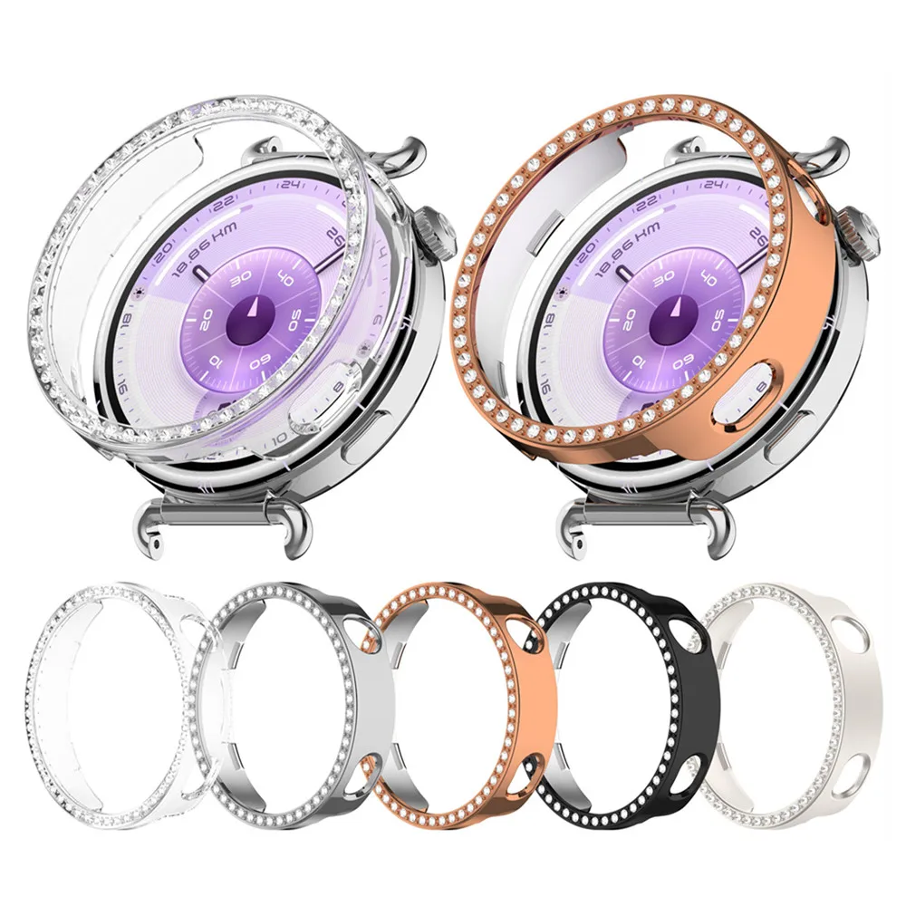 PC Shell Cover for Huawei Watch GT7 41MM / GT6 41MM Single Row Drill Hole Protective Case Hollow Cover Protector