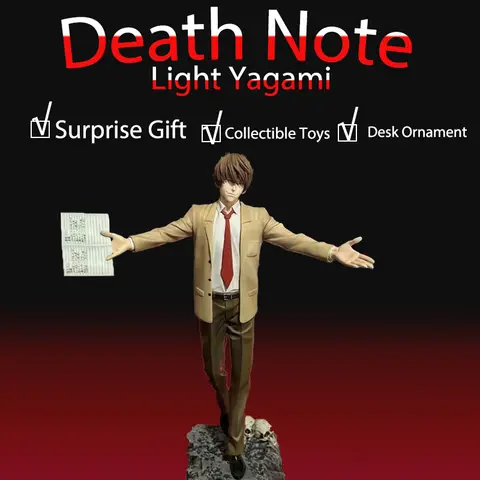Death Note Resonance Series Vol.2 Light Yagami Kami School Uniform Ver. Anime Figure Statue Collectible Desktop Ornament Gifts