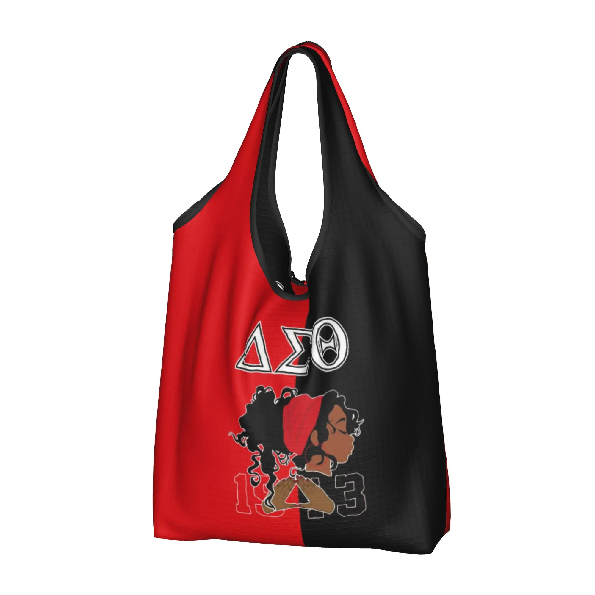 Delta Sigma Theta 1913 DST Sorority  Grocery Tote Shopping Bag Women Funny  Shopper Shoulder Bag Big Capacity Handbags