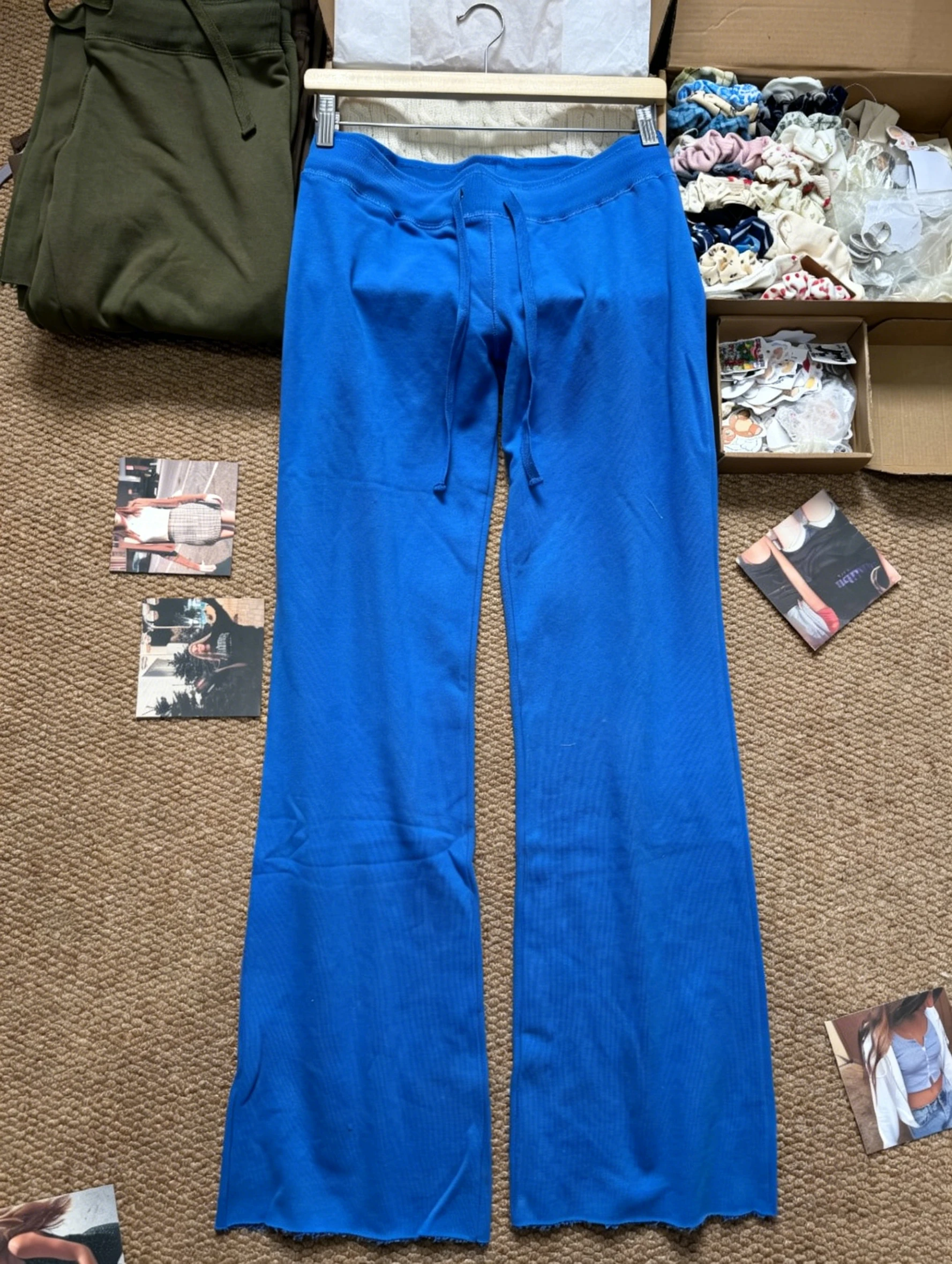 Blue-Raw Hem