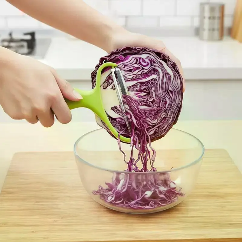 Three in One Cabbage Grater and Potato Slicer Kitchen Accessories with Ergonomic Handle for Easy Salad Making at Home