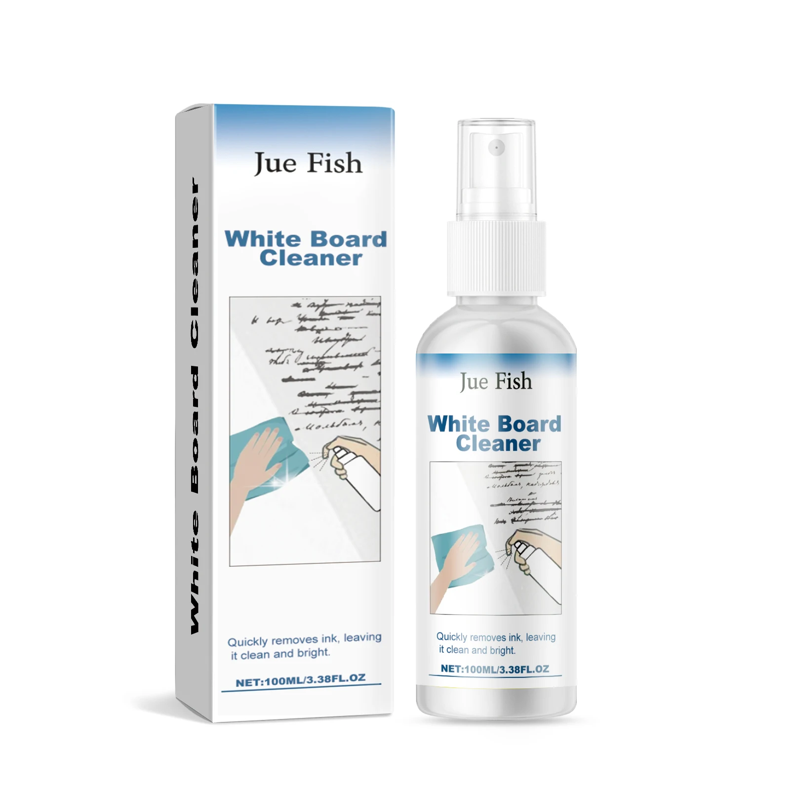 White Board Cleaner Spray For Office Classroom Remove Permanent Marker Dry Erase Ink Stain Cleaning Spray