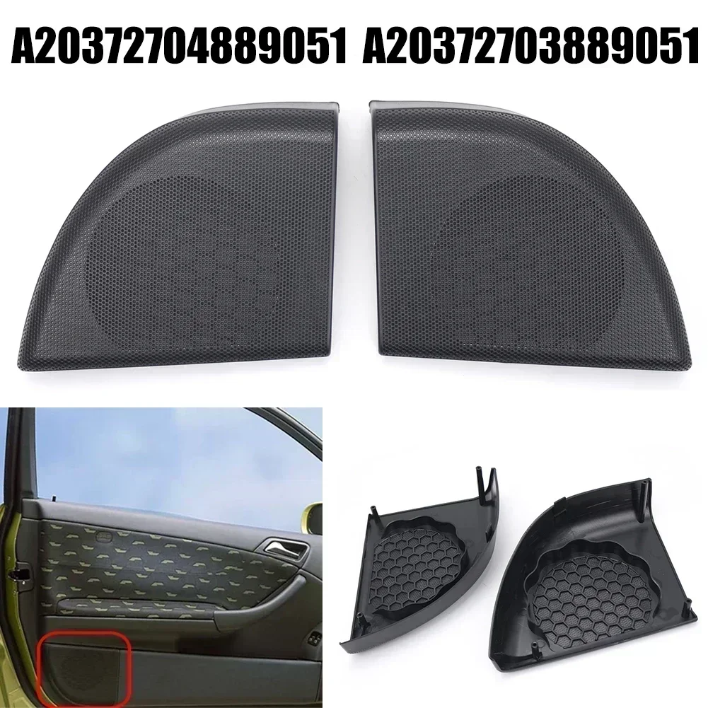 

Left + Right Hand Door Speaker Cover For Mercedes- Benz- CL203 C Class Coupe Direct Installation Wear-resistant Car Accessories