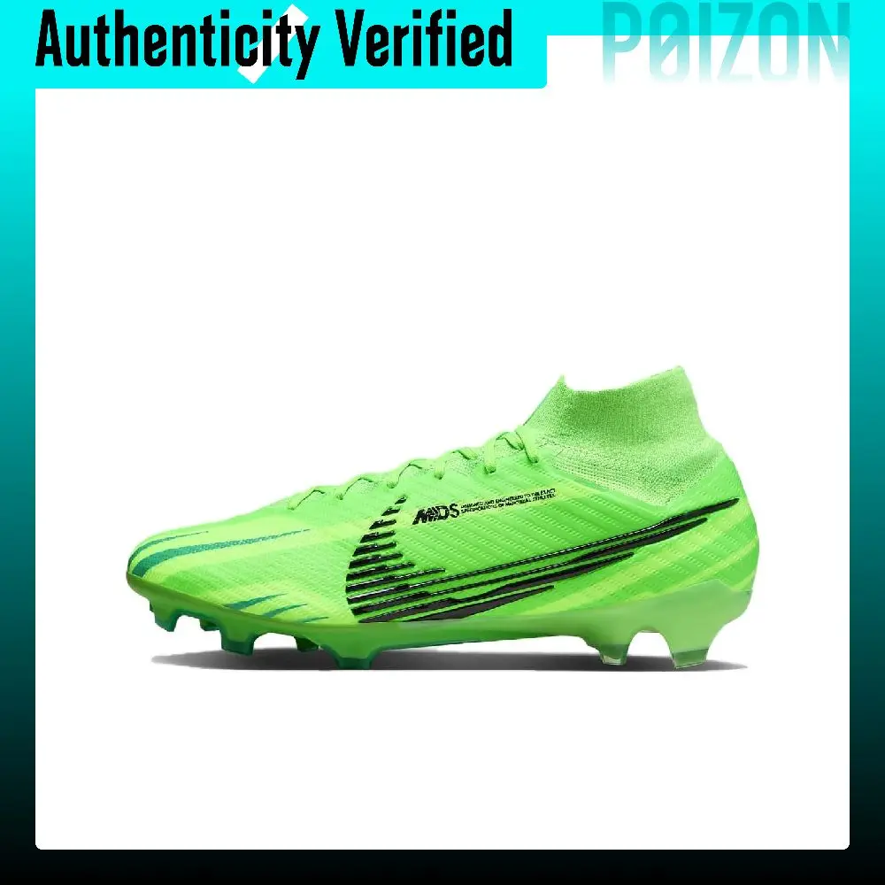 Nike Mercurial Superfly 9 FG Firm Ground Natural Grass Abrasion Resistant Breathable Soccer Shoes Men's Green FJ7186-300