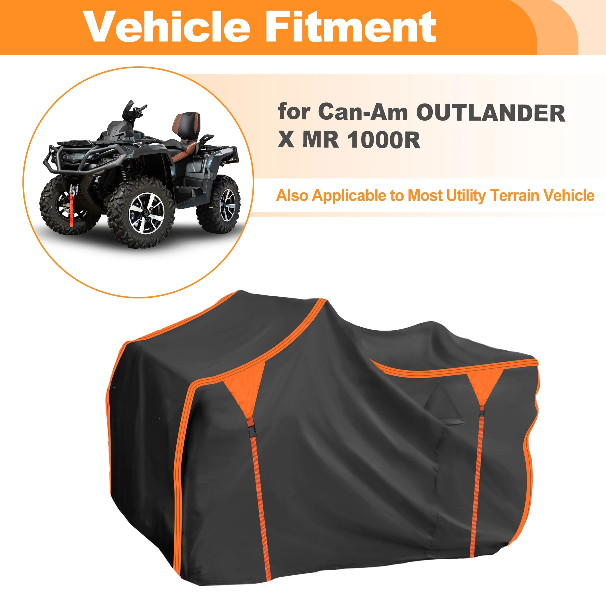 UXCELL Waterproof Oxford ATV Cover 4 Wheelers Cover for Can-Am OUTLANDER X MR 1000R