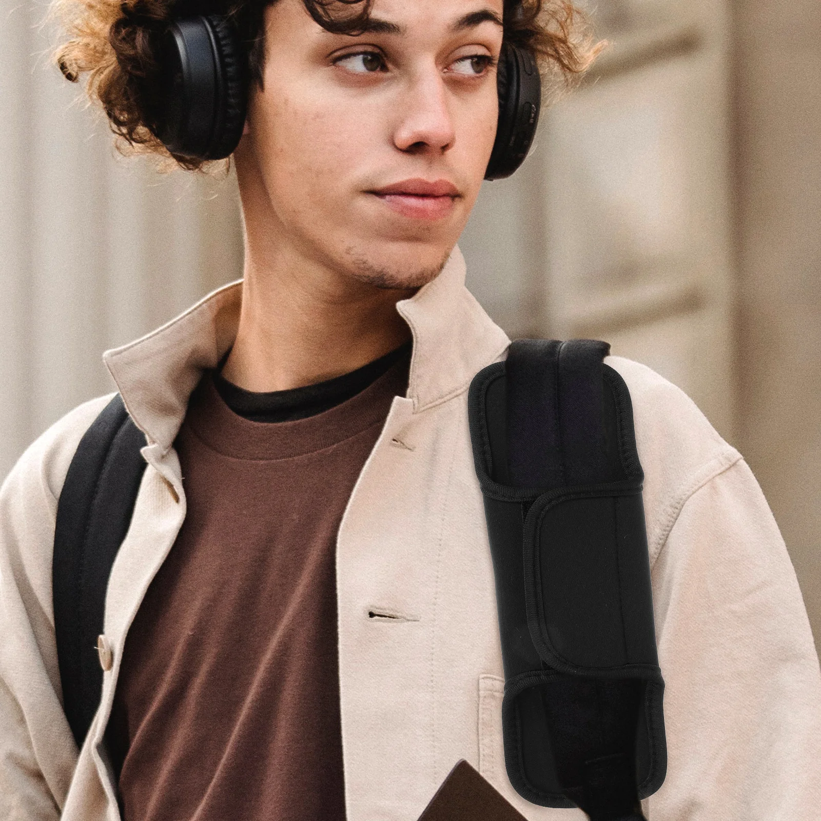 

1 Pair Shoulder Strap Sponge Pad For Backpacks Lightweight Anti-Slip Cushion Replacement Bag Strap Support Padded Mat Health