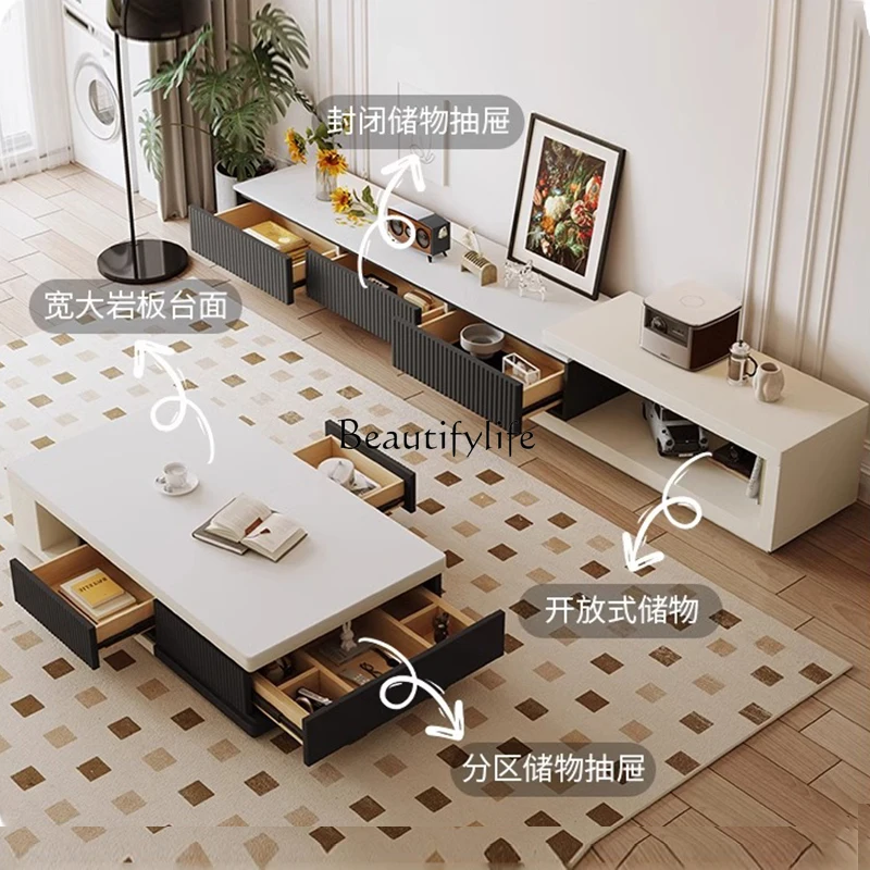 Mesa de centro estilo creme avançado