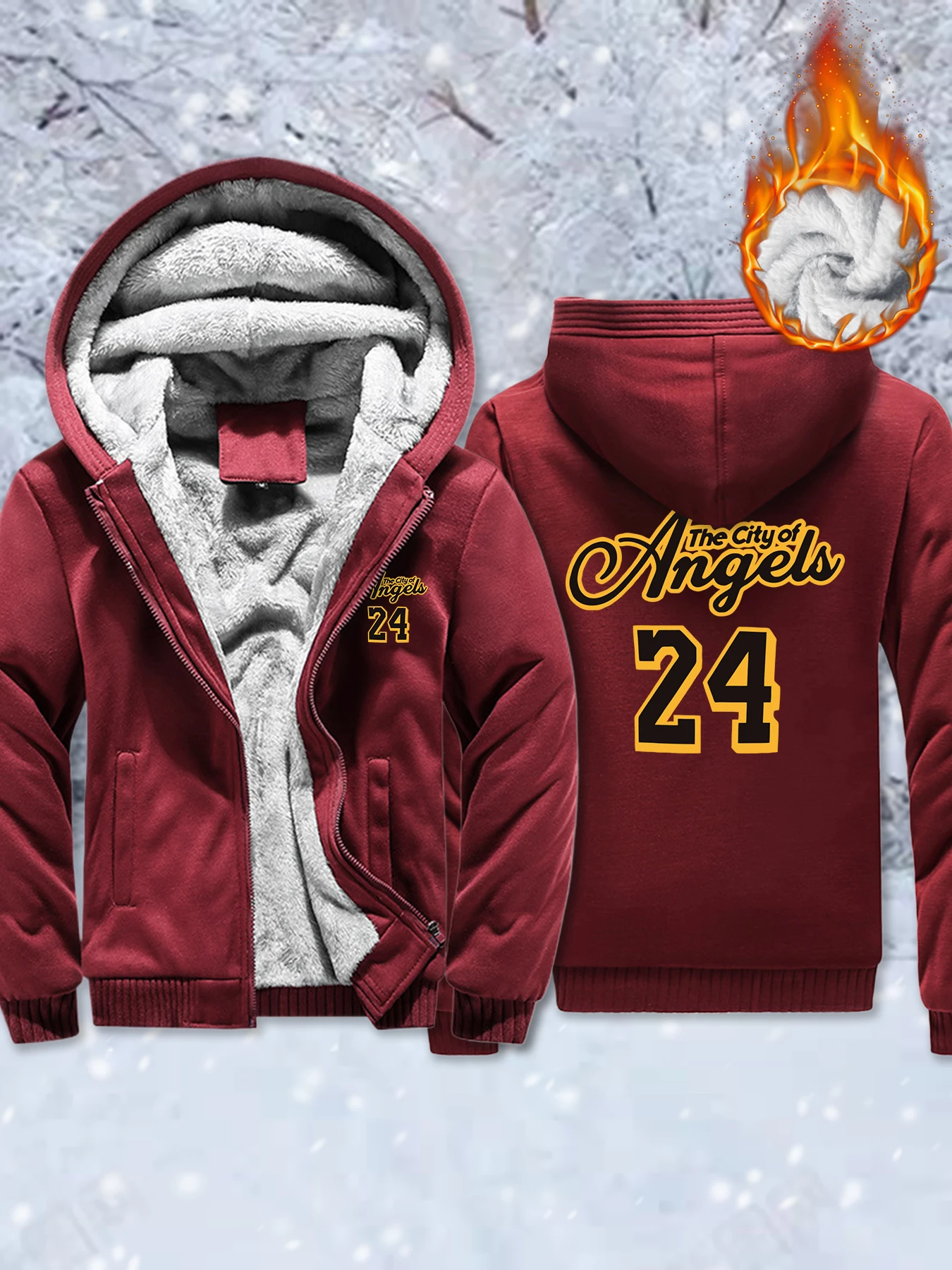 The City Of Angels 24 Pattern Women Thicken Jackets Fleece Fashion Unisex Coats Zipper Plus Size Streetwear Winter Soft Clothes