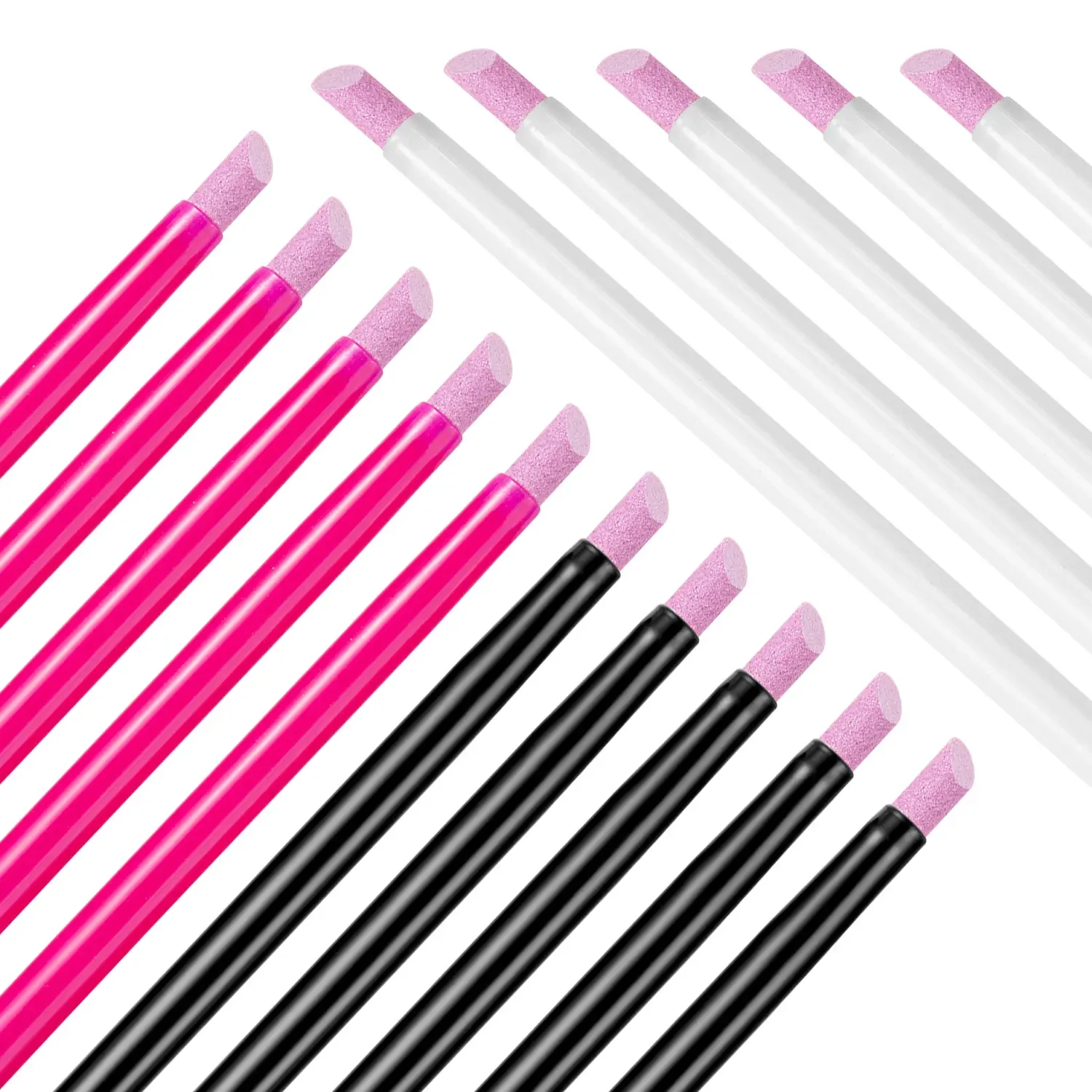 Caneta de moagem 5 pçs manicure vara arquivos de unhas removedor de pele morta para unhas naturais caneta de quartzo empurradores de cutícula unha polonês