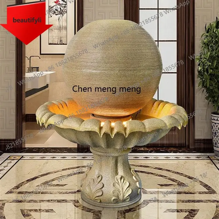 X188 Outdoor courtyard fish pond European-style water circulation ornament Lucky fountain floor ornament