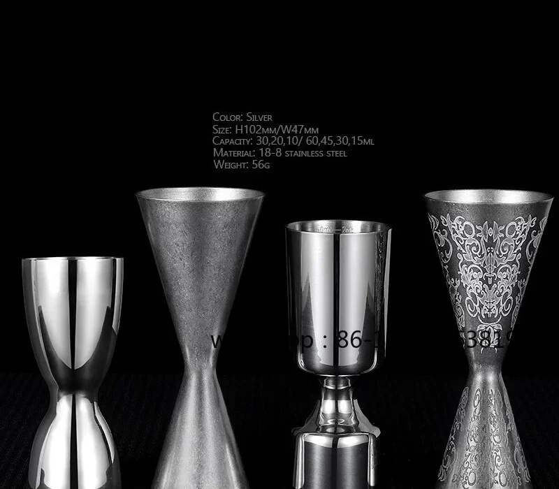 Japanese Etched Wine Measurer, Stainless Steel Ounce Cup, Bartending, Graded, Integrated Measuring Cup, Bar